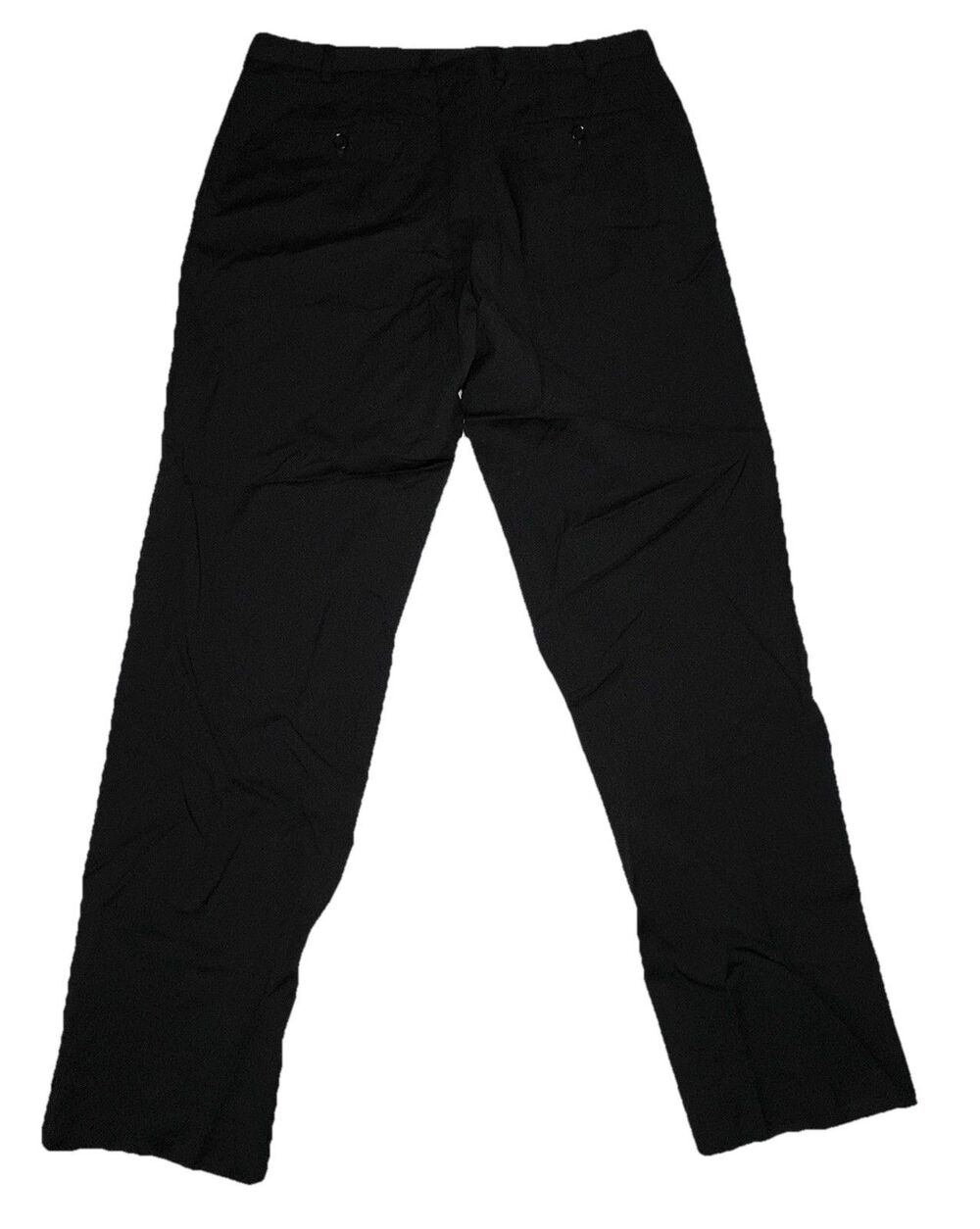 Canali Pants Mens 30 X 28 Black Wool Chino Stretch Preppy Work Tessuto  Italy
